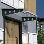 Cam Sundurma Modern Antrasit Şeffaf