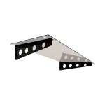Cam Sundurma Modern Siyah Füme