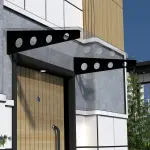 Cam Sundurma Modern Siyah Şeffaf