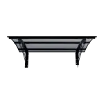 Sundurma Lale Serisi Siyah Şeffaf Pratik