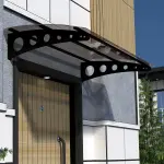 Solid Sundurma Modern Siyah Füme