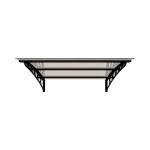 Solid Sundurma Modern Siyah Füme