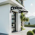 Solid Sundurma Modern Siyah Şeffaf