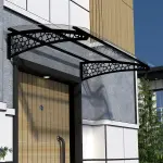 Solid Sundurma Selçuklu Siyah Şeffaf